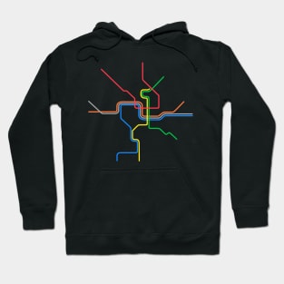 DC metro lines Hoodie